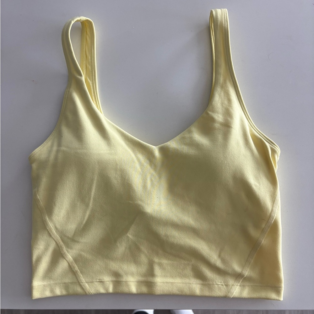 Lemon yellow workout tank